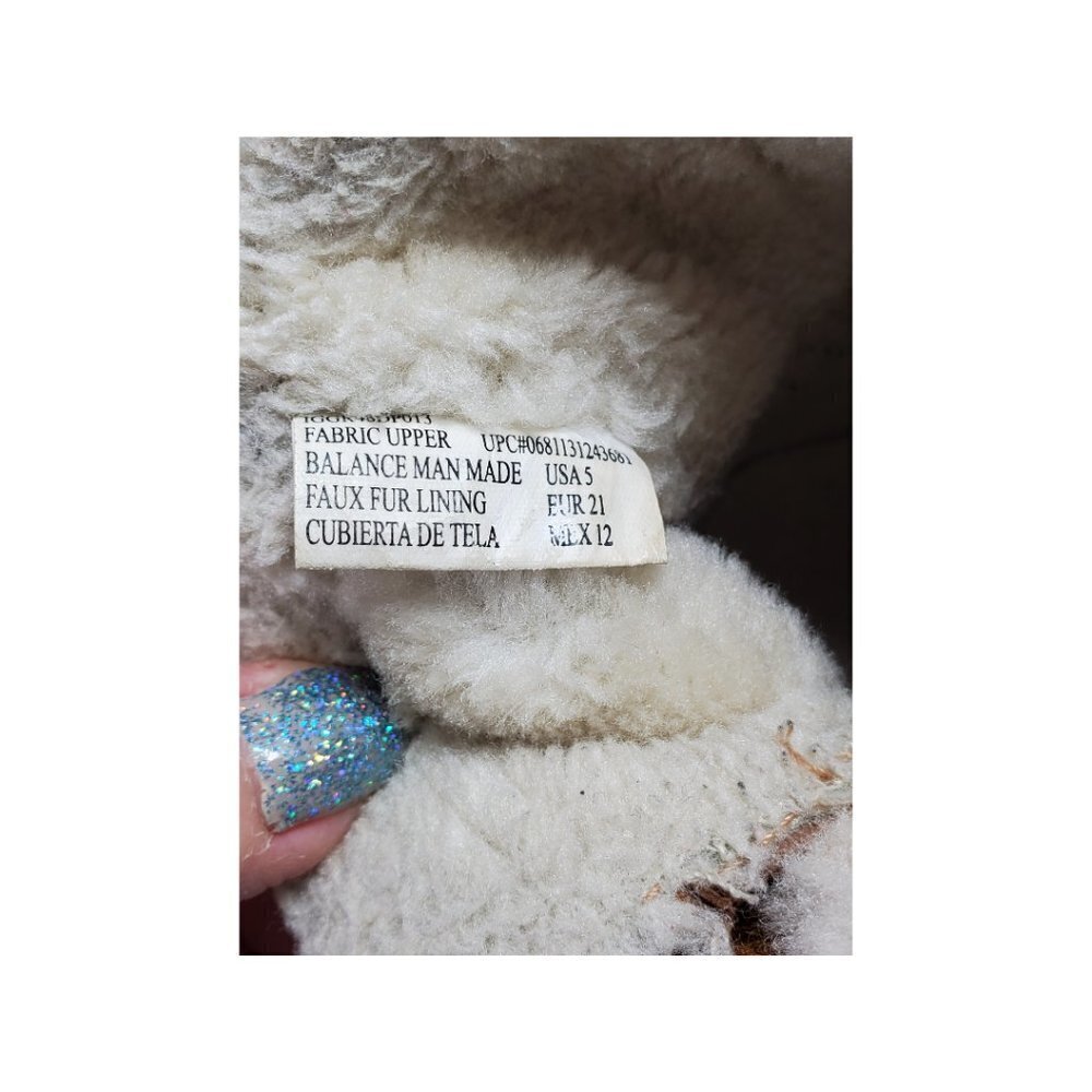 Garanimals Faux Leather Sherpa Boots Size 5 Brown - Picture 6 of 12